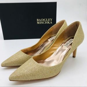 Badgley Mischka Platino Diamond Drill Heels